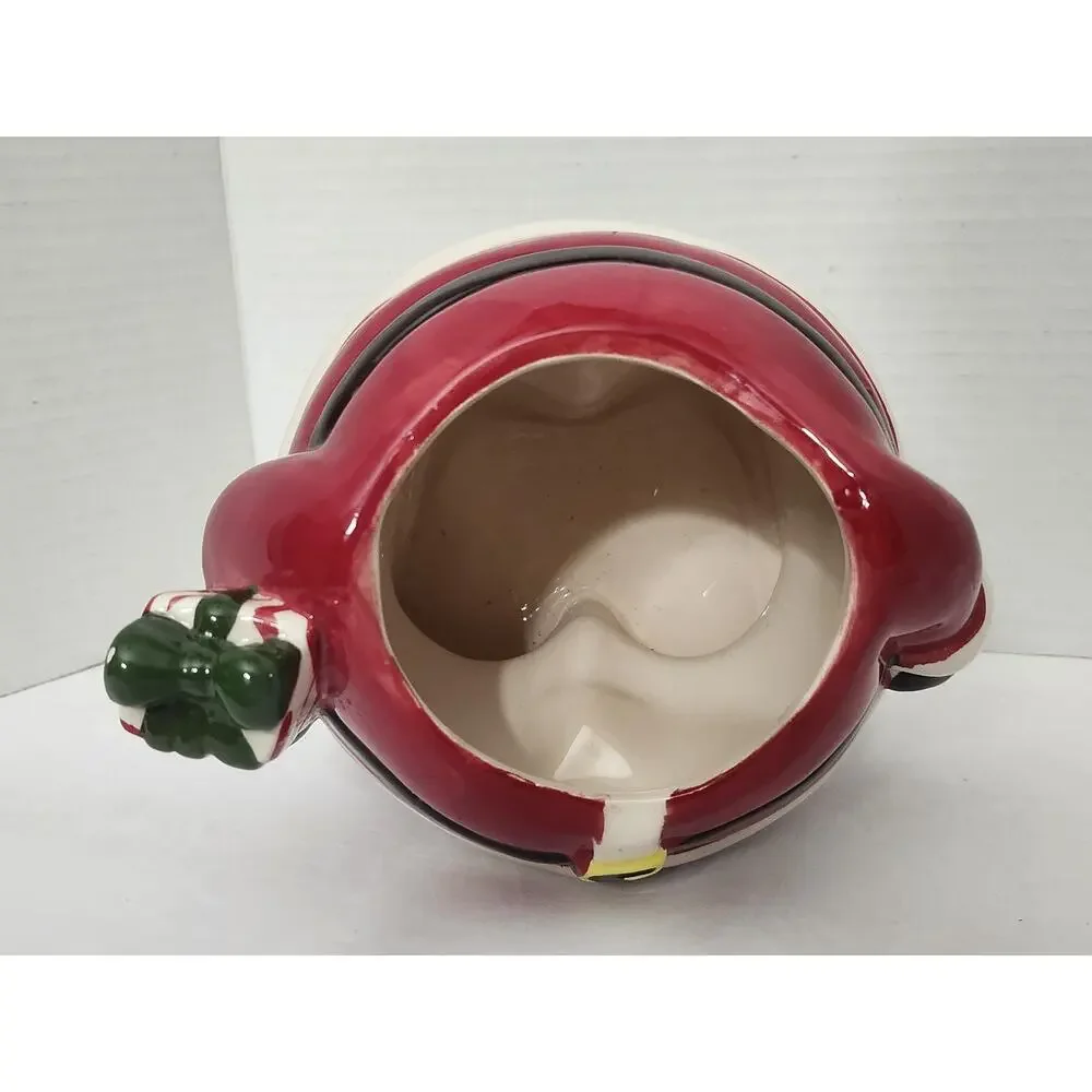 David's Cookies Jolly Santa Claus Christmas Present Ceramic Cookie Jar
